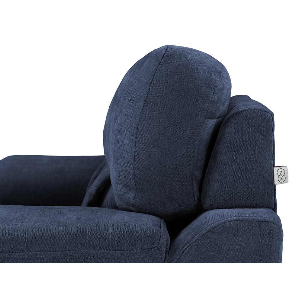 Foto 6 | Sala Trinity Kaizen Color Azul 3 Piezas (sillón, Love Seat Y Sofá)