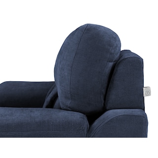 Foto 6 | Sala Trinity Kaizen Color Azul 3 Piezas (sillón, Love Seat Y Sofá)