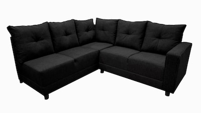 Foto 7 | Sala Esquinera En U El Bazar Store Hera Negro 160x275x215 Cm 4 Salas En 1 Tela Lino Nacional Modular
