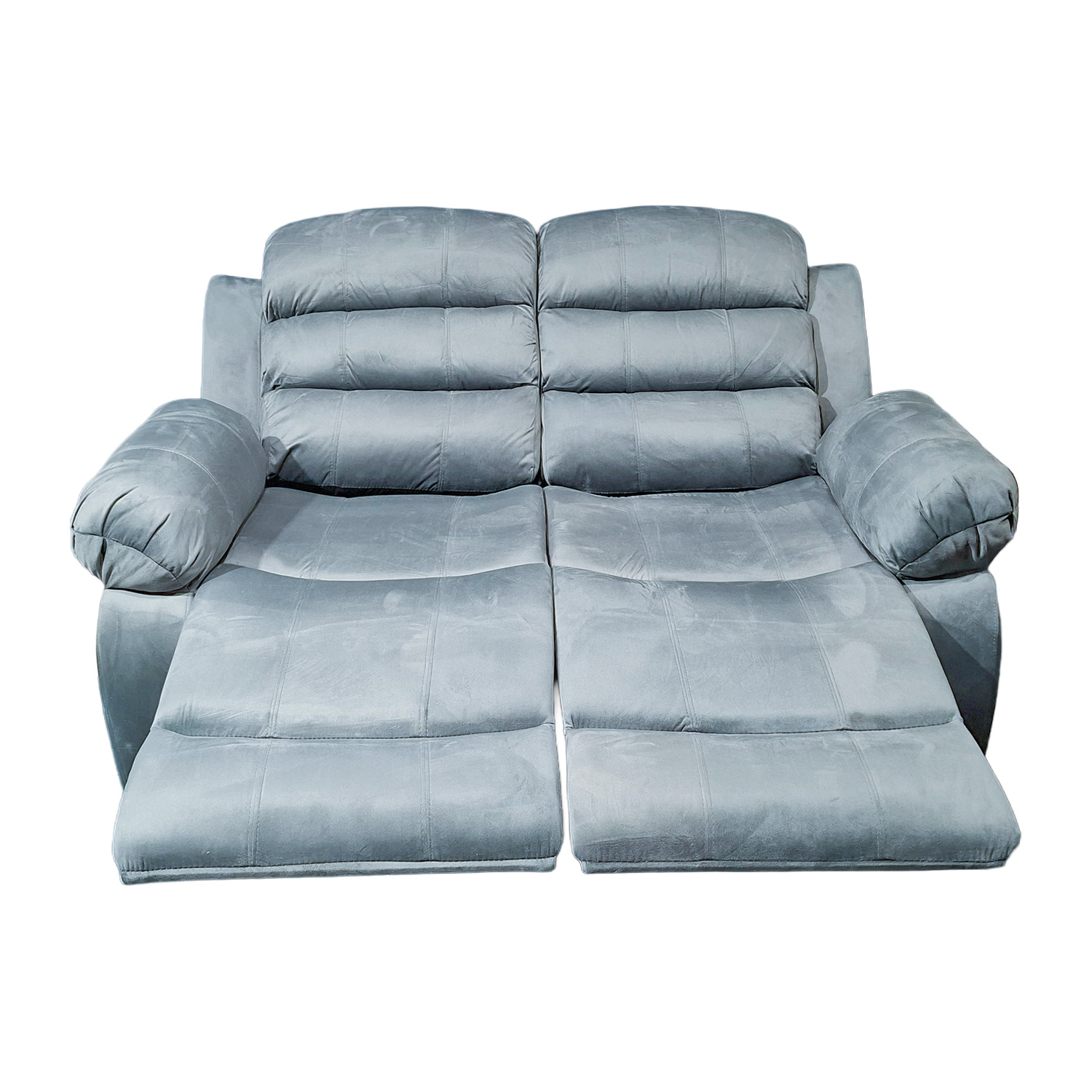 Foto 4 | Sala Modular De 3 Plazas Reclinable Gris 3-2-1 Con 6 Plazas Tela Velvet Sephir Bossa
