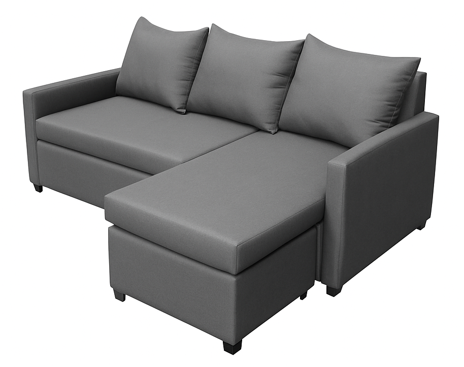 Foto 5 pulgar | Sala Esquinera Modular El Bazar Store Vancouver Gris Oxford 175x130 Cm Sofa Lado Derecho Ó Izquierdo Económica  Tela