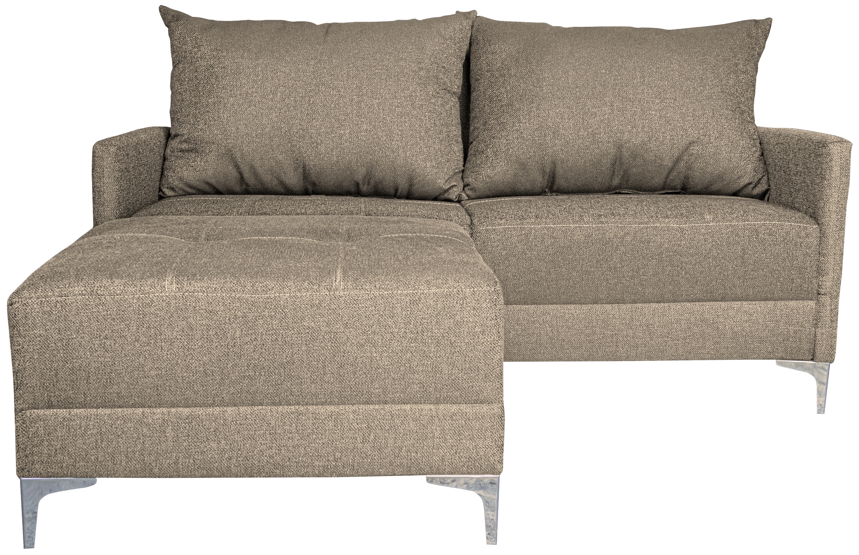 Foto 5 pulgar | Sala Esquinera Modular El Bazar Store Montana Beige 170x155 Cm  Tela Lino Nacional  Love Seat Y Taburete