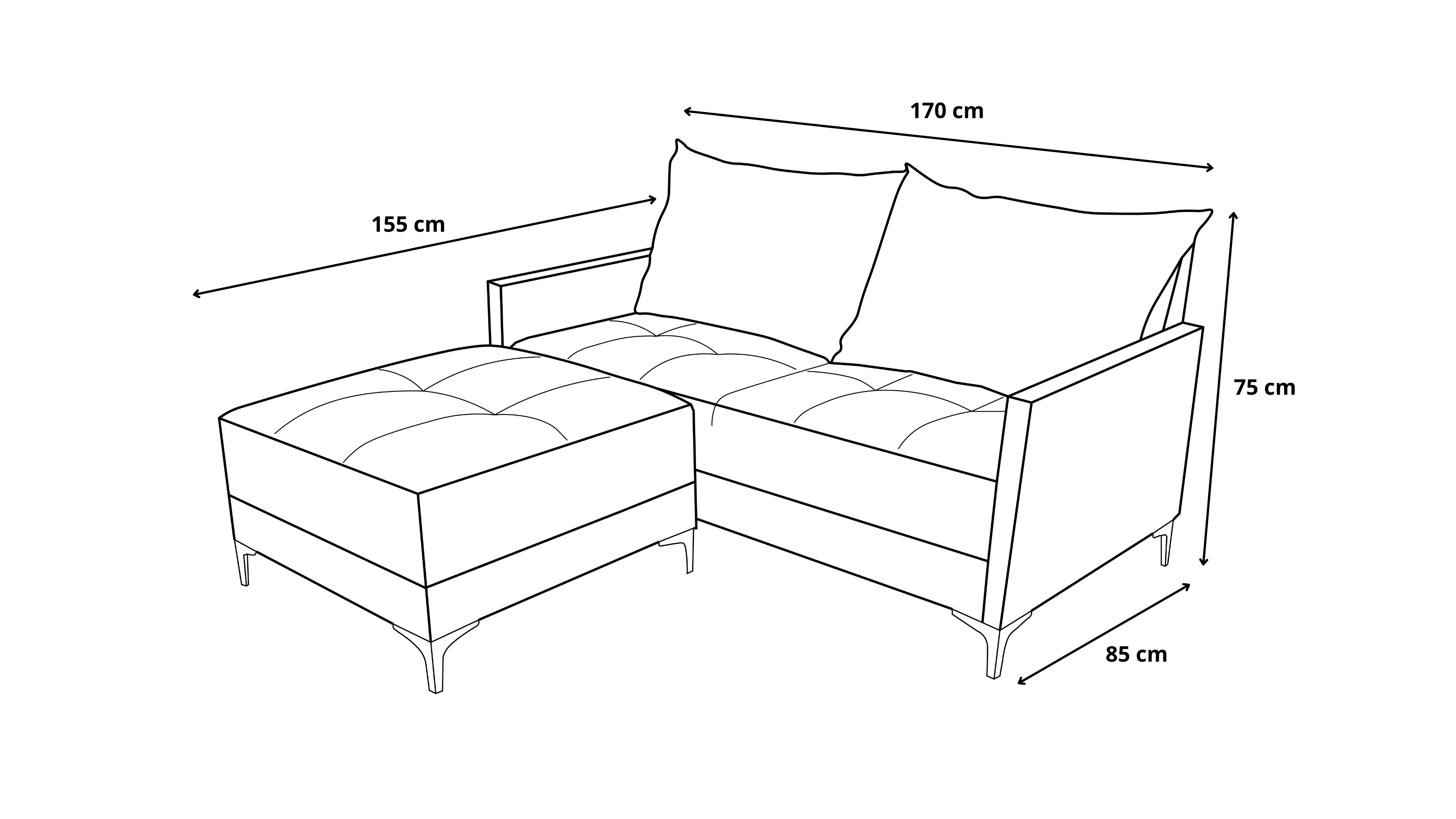 Foto 9 pulgar | Sala Esquinera Modular El Bazar Store Montana Gris Oxford 170x155 Cm  Tela Lino Nacional  Love Seat Y Taburete