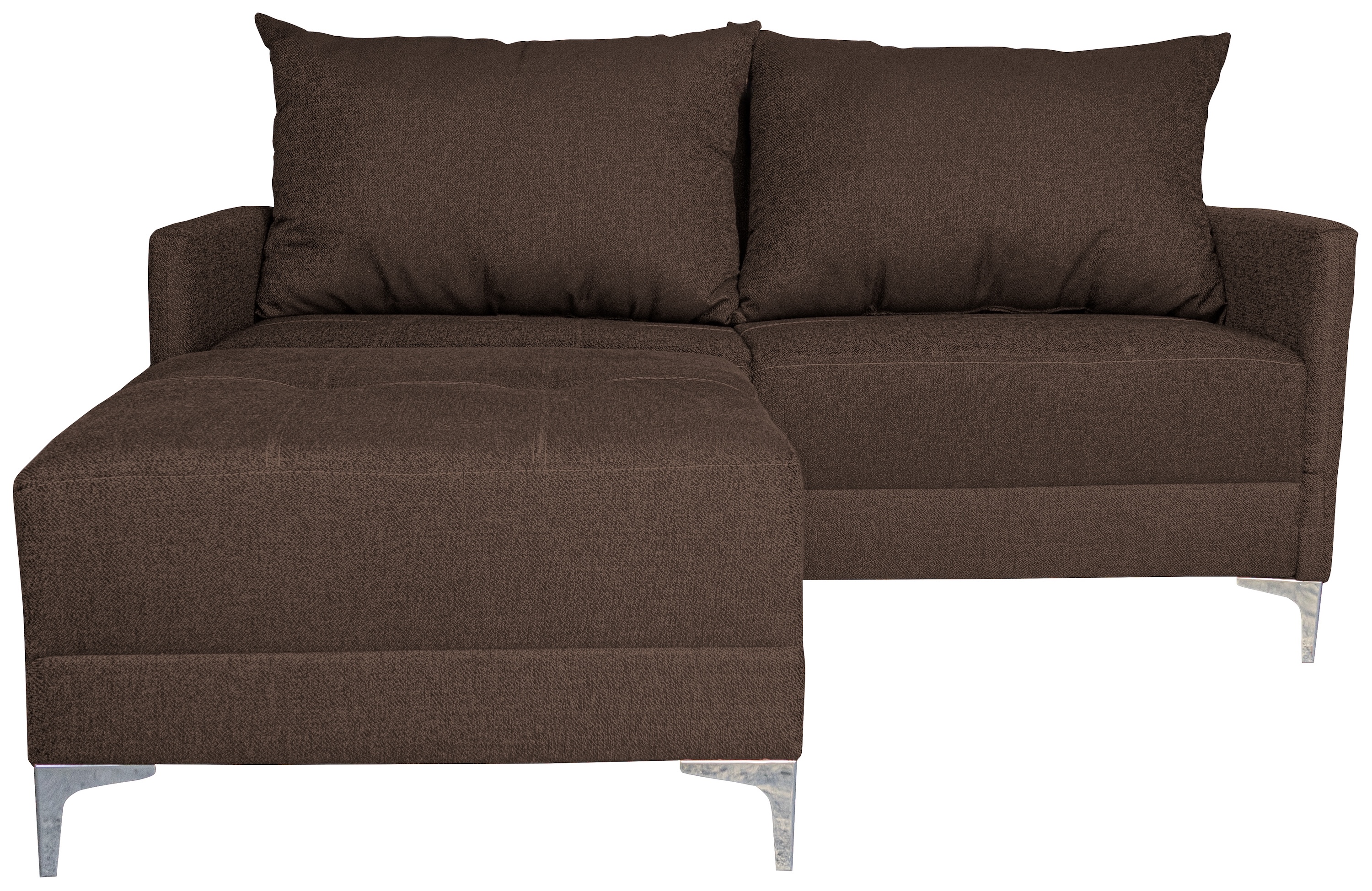 Foto 4 pulgar | Sala Esquinera Modular El Bazar Store Montana Chocolate 170x155 Cm  Tela Lino Nacional. Love Seat Y Taburete