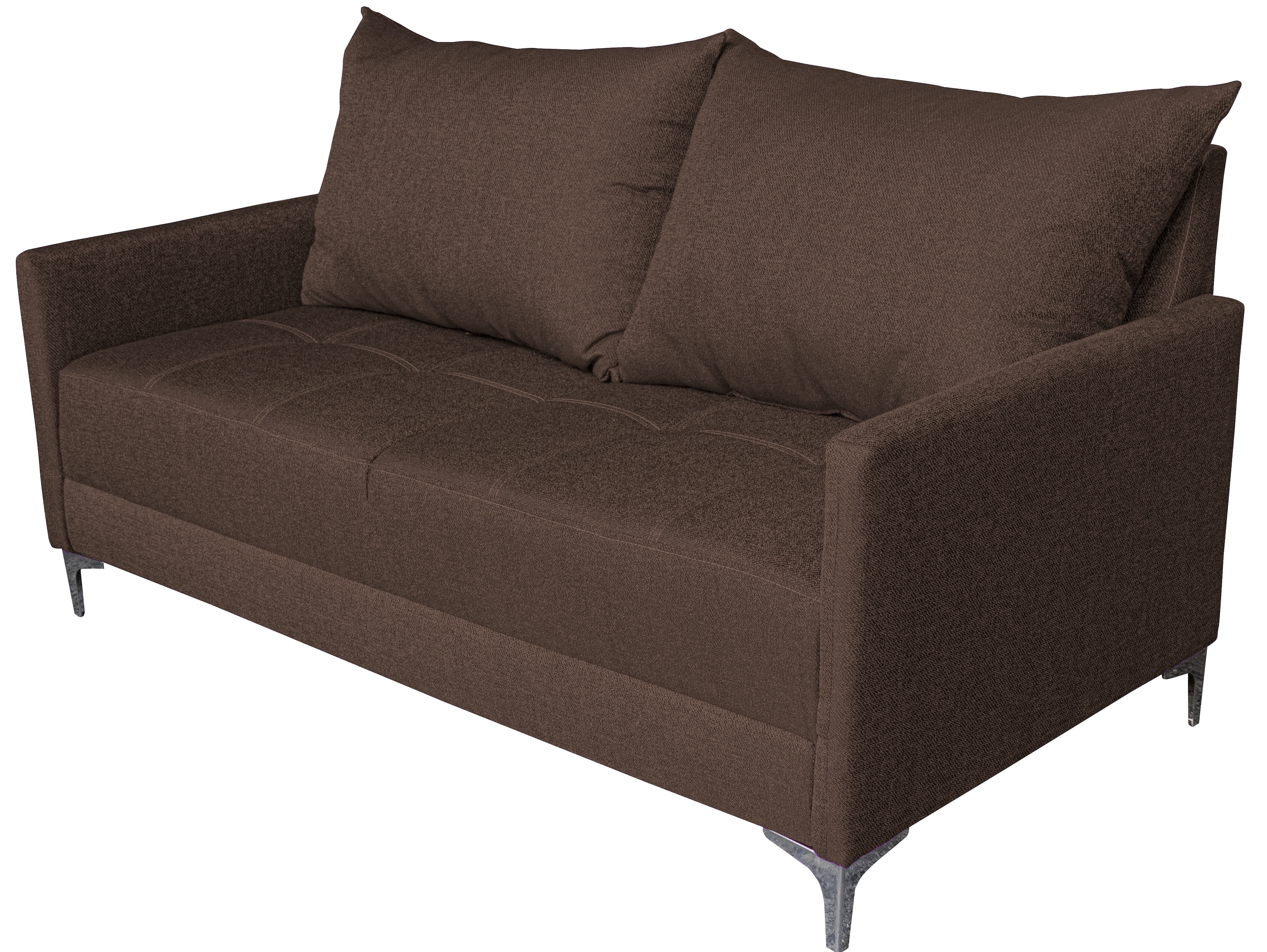 Foto 7 pulgar | Sala Esquinera Modular El Bazar Store Montana Chocolate 170x155 Cm  Tela Lino Nacional. Love Seat Y Taburete