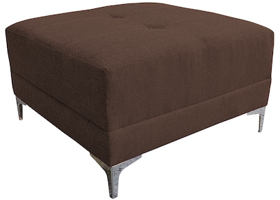 Foto 7 | Sala Esquinera Modular El Bazar Store Montana Chocolate 170x155 Cm Tela Lino Nacional. Love Seat Y Taburete
