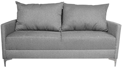 Foto 6 | Sala Esquinera Modular El Bazar Store Montana Gris Plata 170x155 Cm Tela Lino Nacional Love Seat Y Taburete