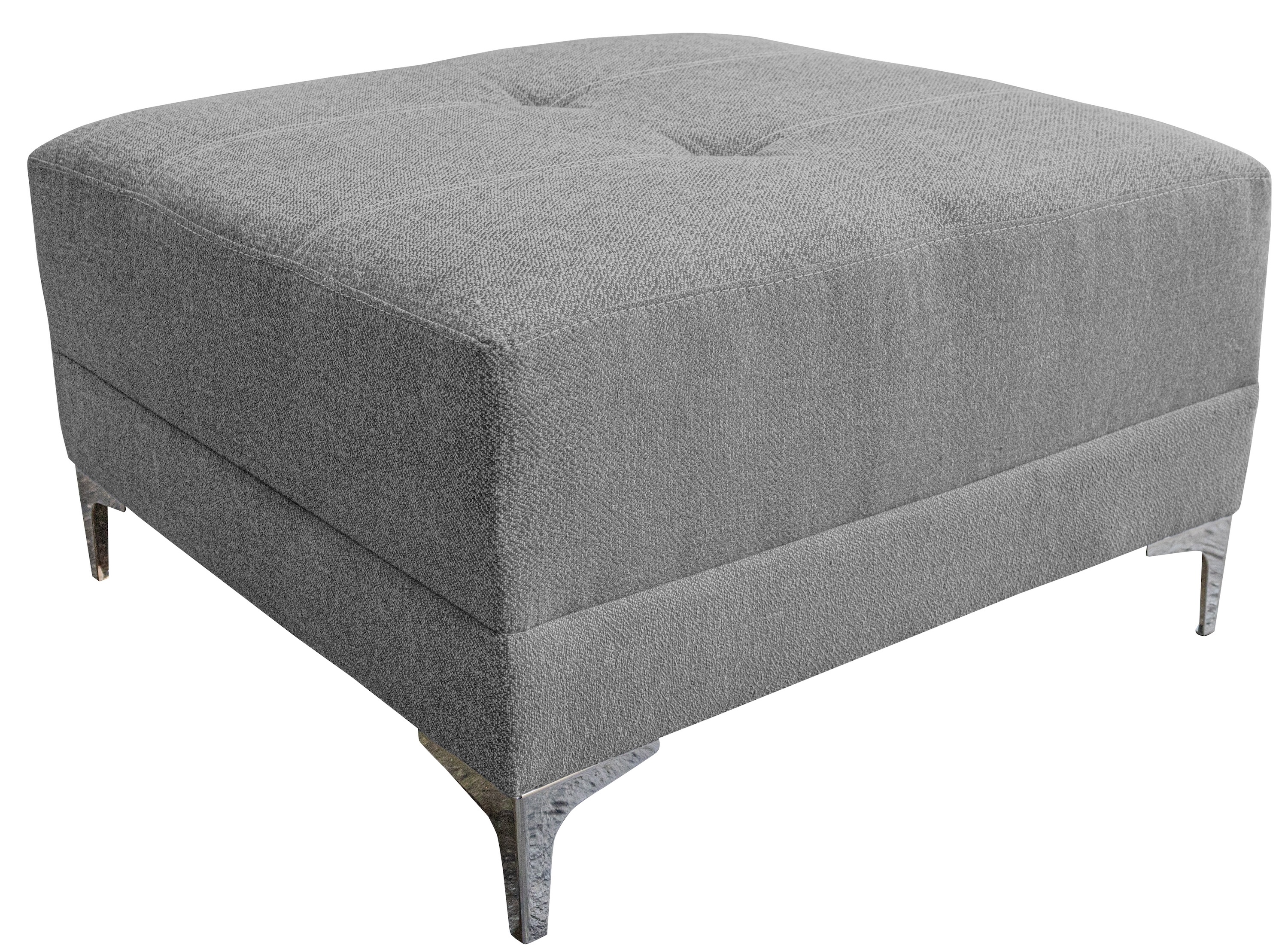 Foto 8 pulgar | Sala Esquinera Modular El Bazar Store Montana Gris Plata 170x155 Cm  Tela Lino Nacional  Love Seat Y Taburete