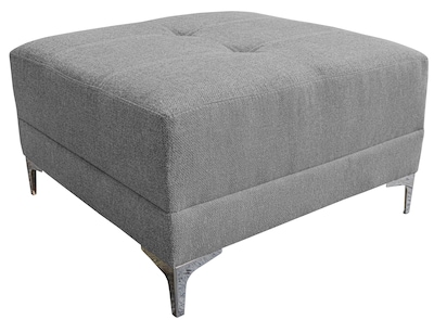 Foto 7 | Sala Esquinera Modular El Bazar Store Montana Gris Plata 170x155 Cm Tela Lino Nacional Love Seat Y Taburete