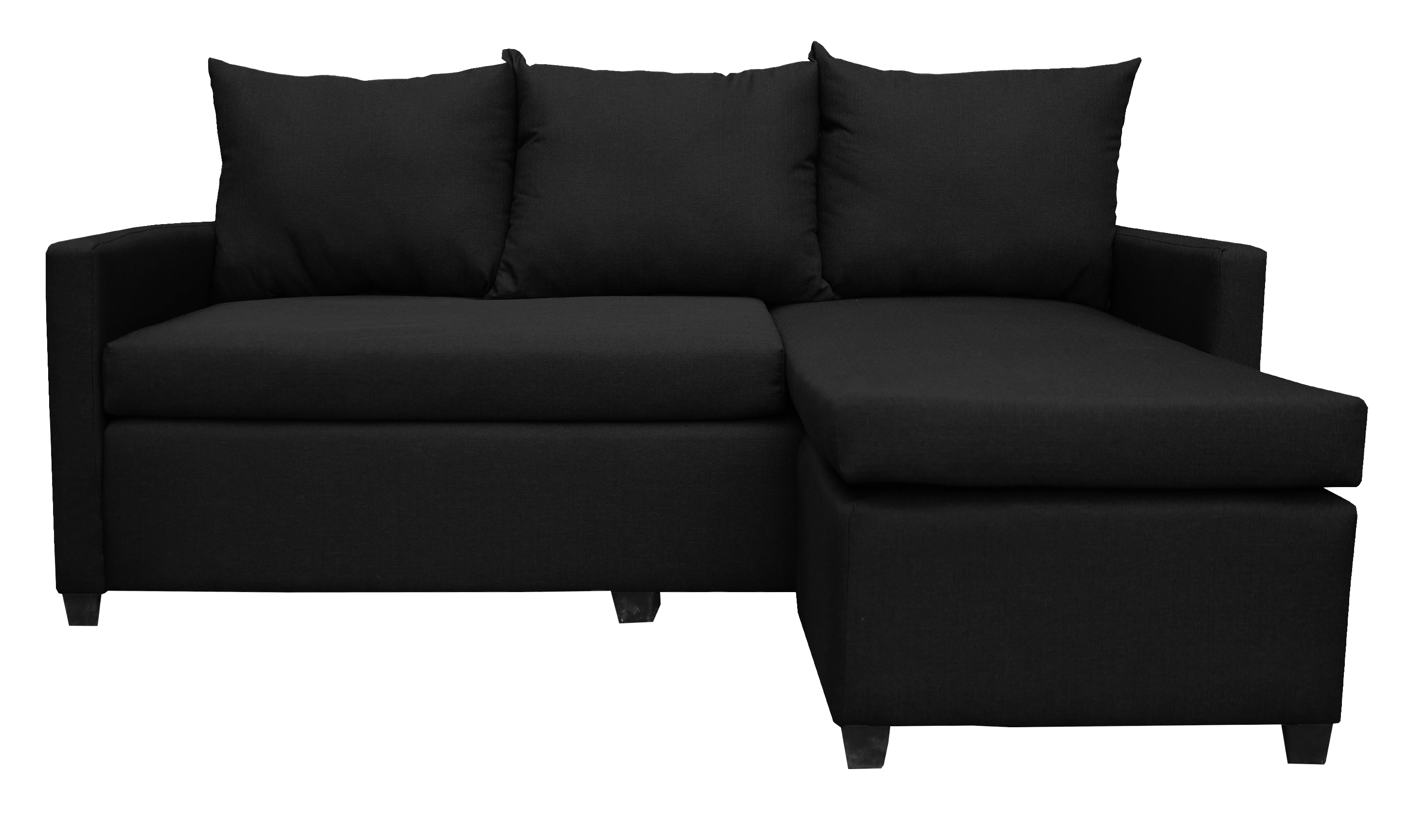Foto 2 pulgar | Sala Esquinera Modular El Bazar Store Vancouver Negro 175x130 Cm Sofa Lado Derecho Ó Izquierdo Económica  Tela Lino