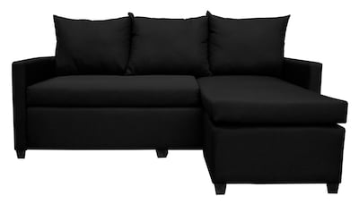 Foto 1 | Sala Esquinera Modular El Bazar Store Vancouver Negro 175x130 Cm Sofa Lado Derecho Ó Izquierdo Económica Tela Lino
