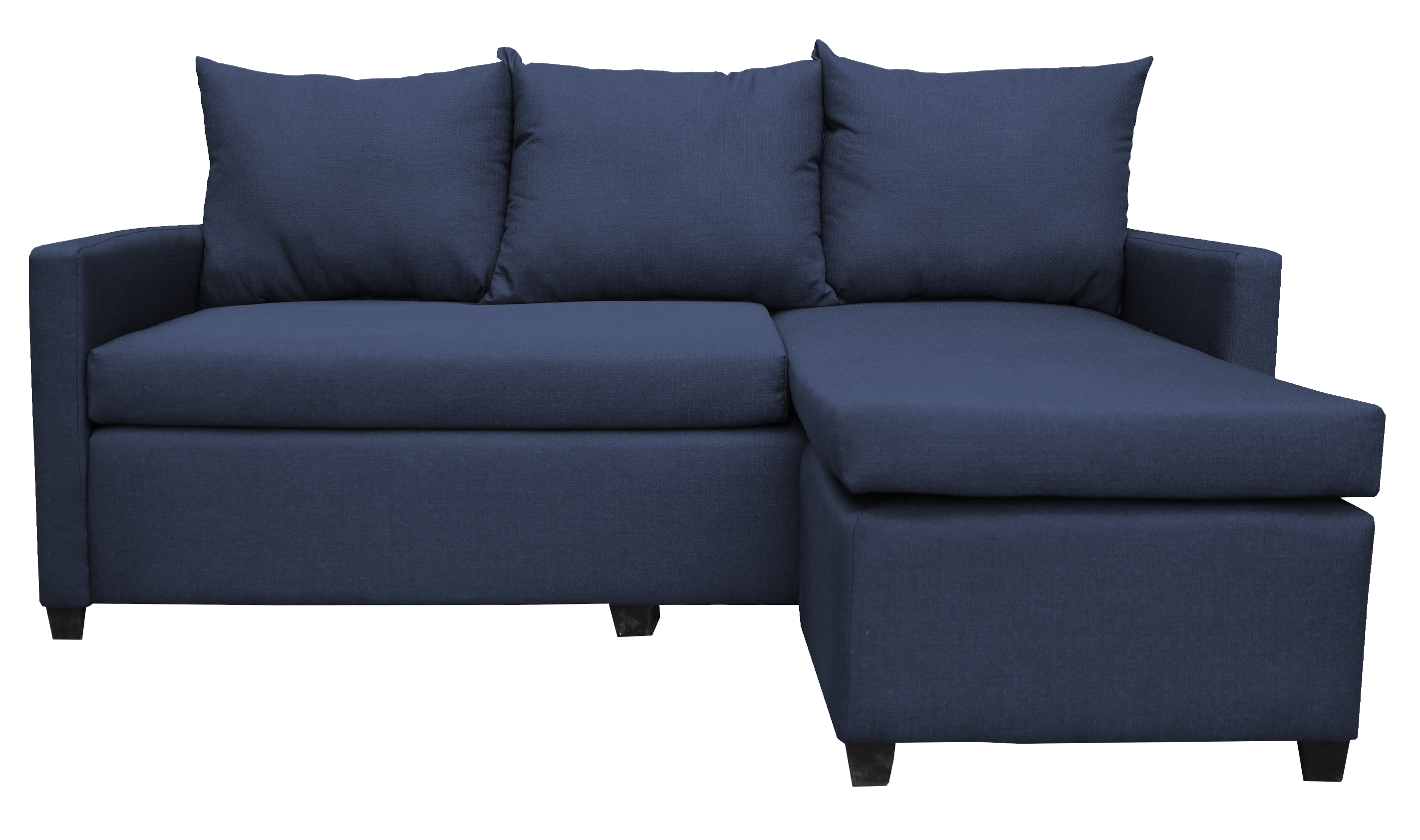 Sala Esquinera Modular El Bazar Store Vancouver Azul Marino 175x130 Cm Sofa Lado Derecho Ó Izquierdo Económica  Tela
