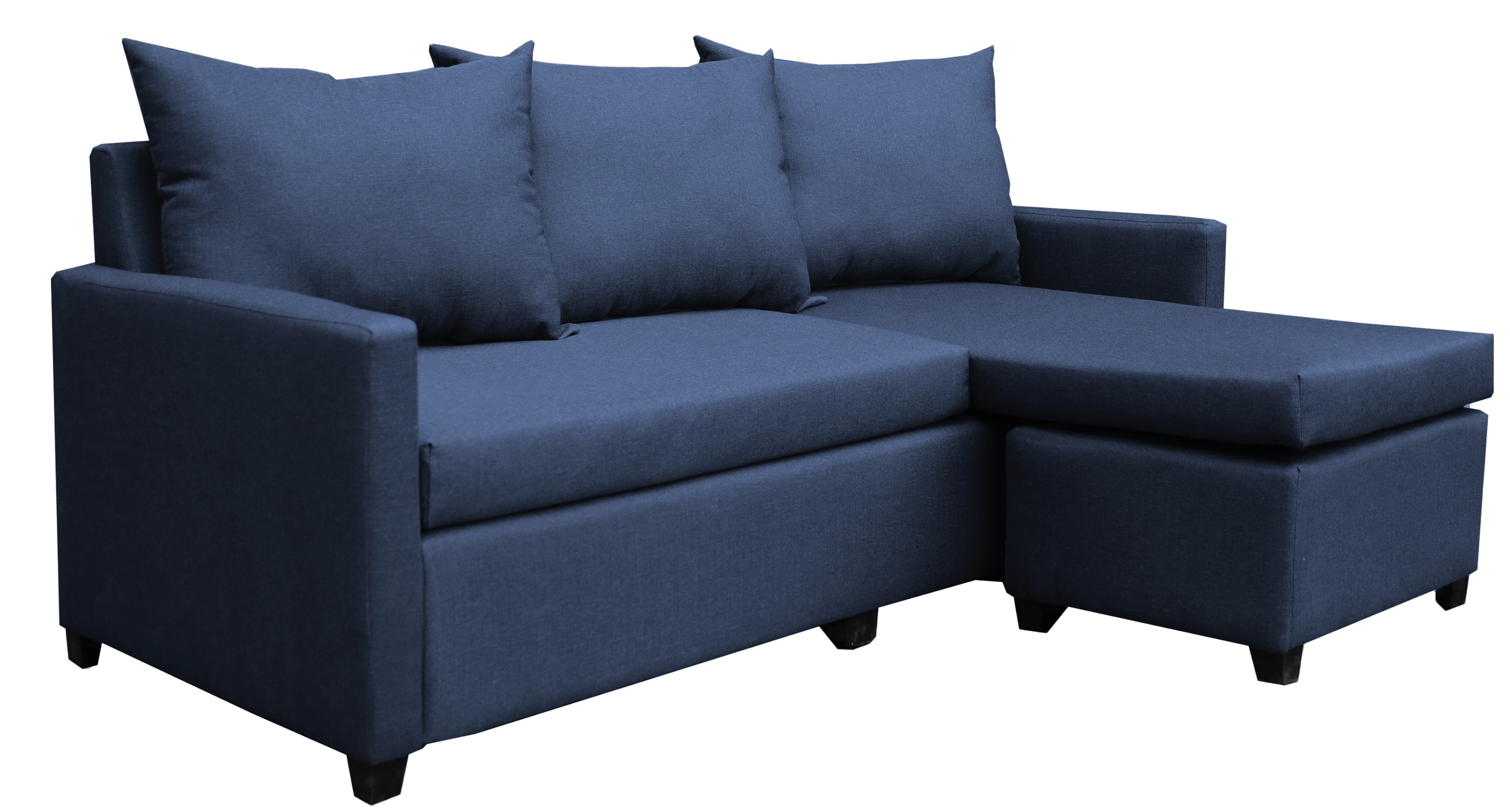 Foto 5 pulgar | Sala Esquinera Modular El Bazar Store Vancouver Azul Marino 175x130 Cm Sofa Lado Derecho Ó Izquierdo Económica  Tela
