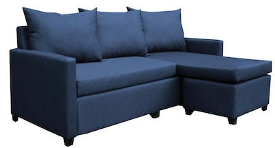 Foto 4 | Sala Esquinera Modular El Bazar Store Vancouver Azul Marino 175x130 Cm Sofa Lado Derecho Ó Izquierdo Económica Tela