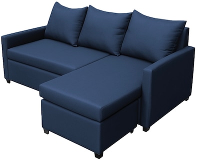 Foto 5 | Sala Esquinera Modular El Bazar Store Vancouver Azul Marino 175x130 Cm Sofa Lado Derecho Ó Izquierdo Económica Tela