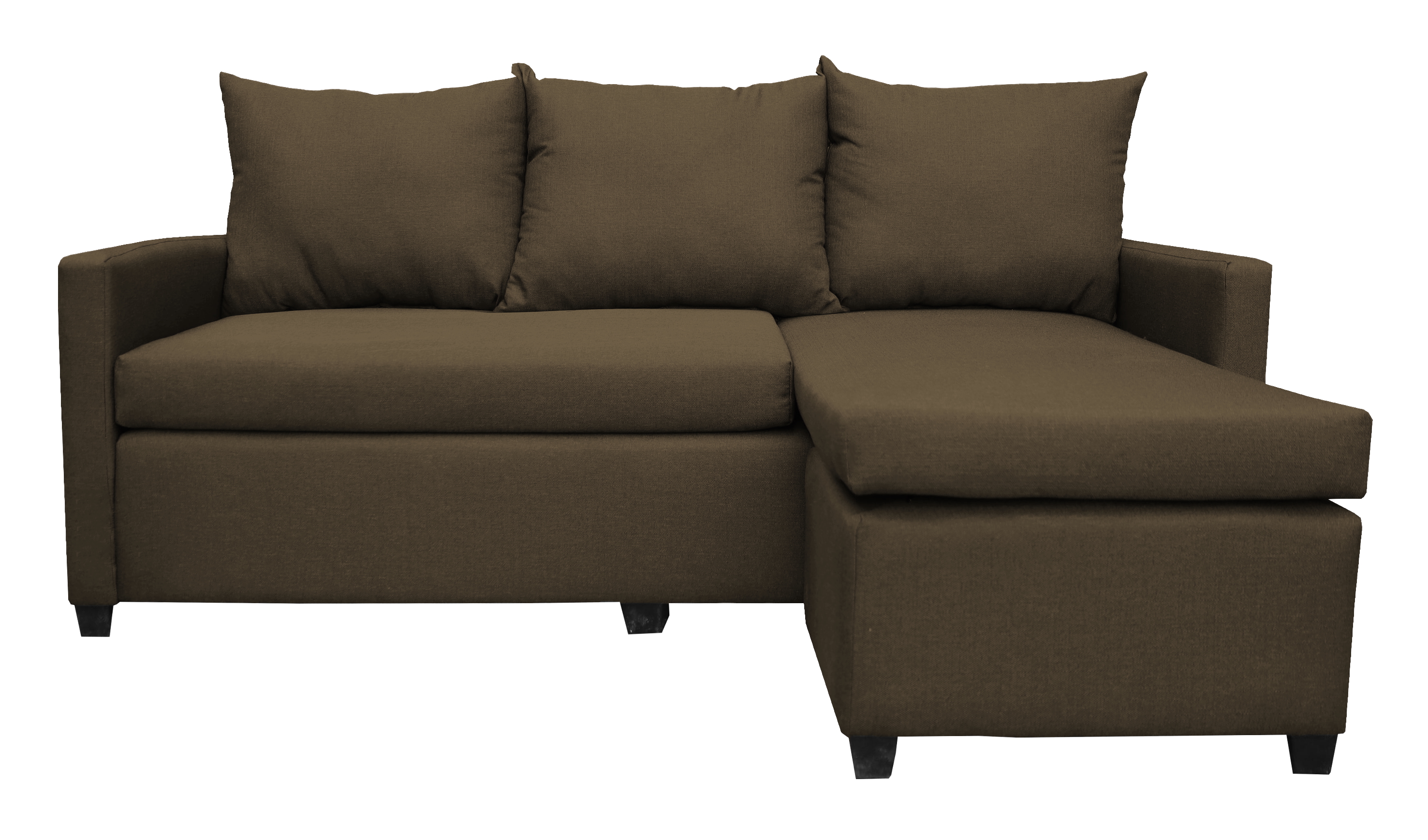 Foto 2 pulgar | Sala Esquinera Modular El Bazar Store Vancouver Chocolate 175x130 Cm Sofa Lado Derecho Ó Izquierdo Económica  Tela Lino