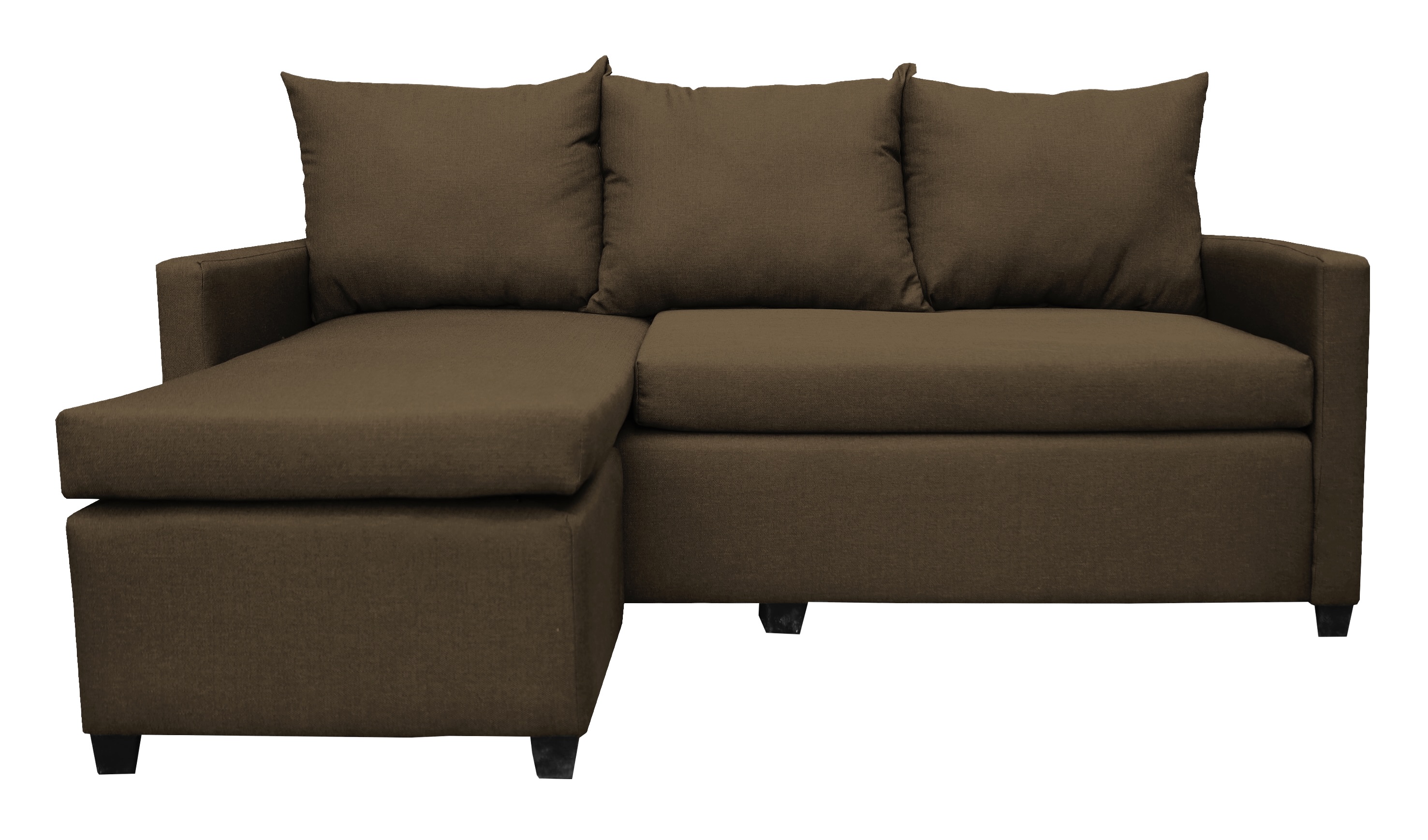 Foto 4 pulgar | Sala Esquinera Modular El Bazar Store Vancouver Chocolate 175x130 Cm Sofa Lado Derecho Ó Izquierdo Económica  Tela Lino