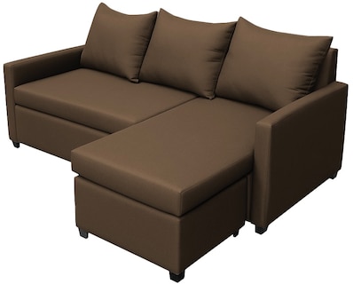 Foto 4 | Sala Esquinera Modular El Bazar Store Vancouver Chocolate 175x130 Cm Sofa Lado Derecho Ó Izquierdo Económica Tela Lino
