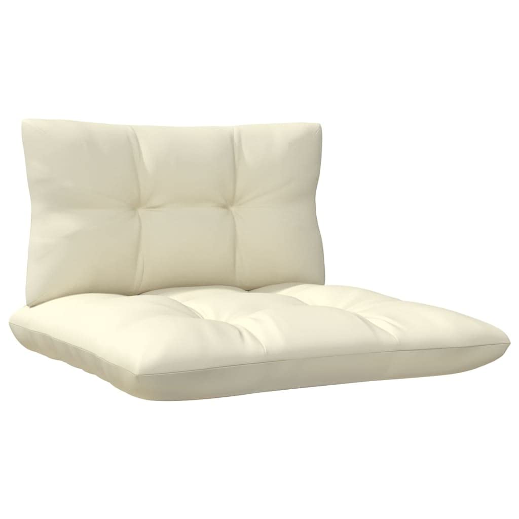 Foto 6 pulgar | Sofá Patio Middle Vidaxl De Madera De Pino Maciza Con Cojines Color Crema - Venta Internacional.