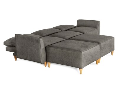 Foto 3 | Sala De 5 Módulos Makora Morelli Con Memory Foam Color Oxford Chenille Respaldo Reclinable De 3 Posiciones