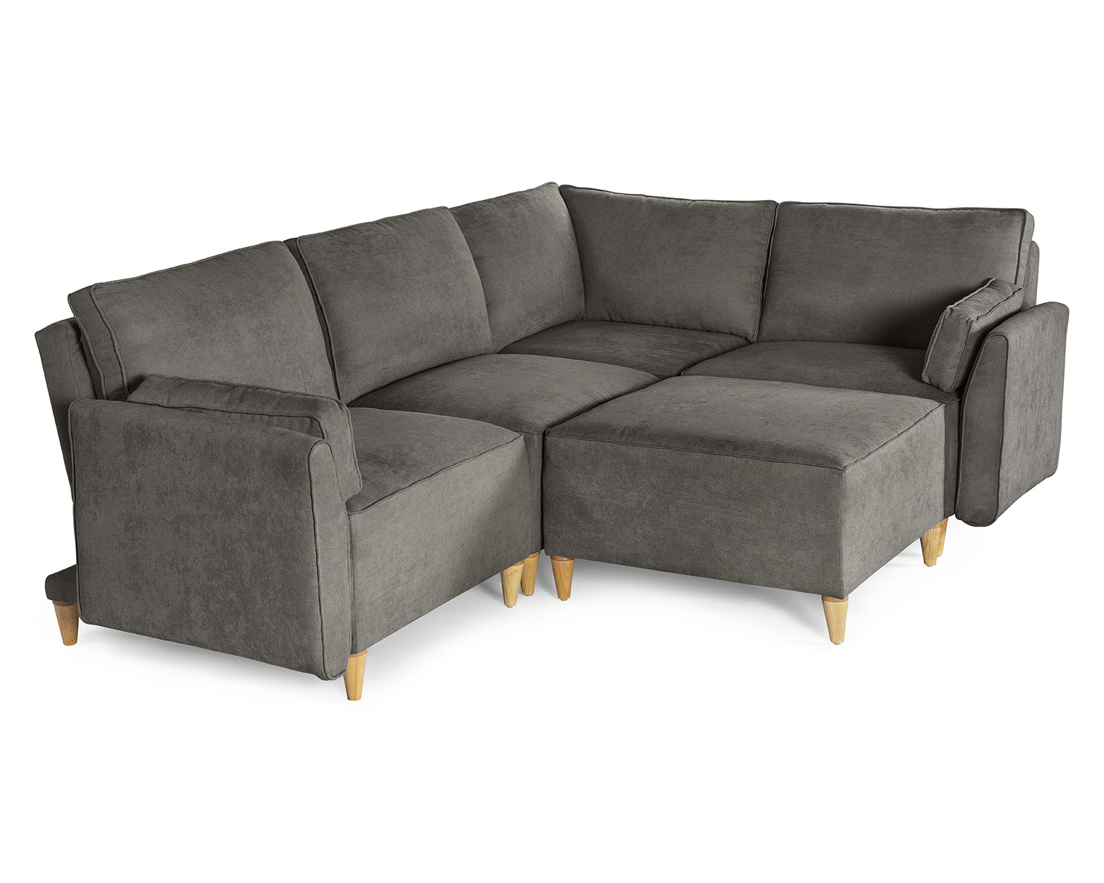 Foto 4 | Sala De 5 Módulos Makora Morelli Con Memory Foam Color Oxford Chenille Respaldo Reclinable De 3 Posiciones
