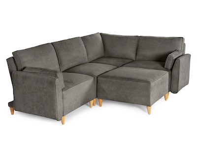 Foto 4 | Sala De 5 Módulos Makora Morelli Con Memory Foam Color Oxford Chenille Respaldo Reclinable De 3 Posiciones