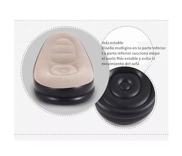 Foto 5 | Sillón Inflable con Reposapiés Belug color Marrón