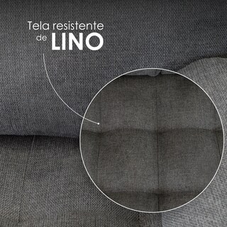 Foto 4 | Sofá de 2 Plazas Iliosinnova Berlín Gris Obscuro