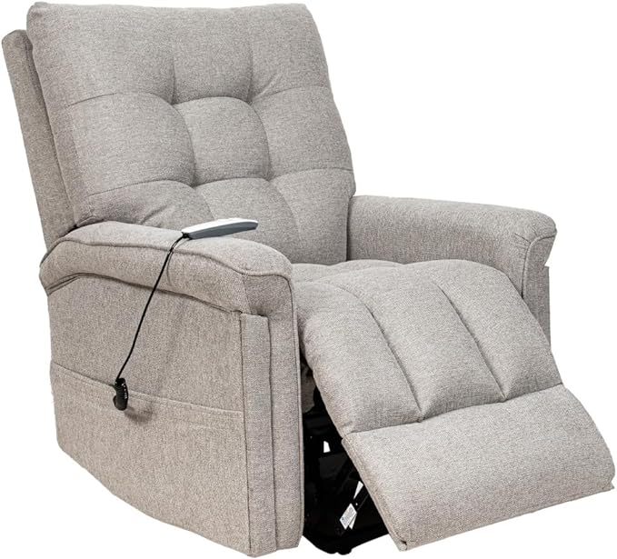 Foto 2 pulgar | Sillón Reclinable Eléctrico con Elevador Cosmobel Acantha Gris