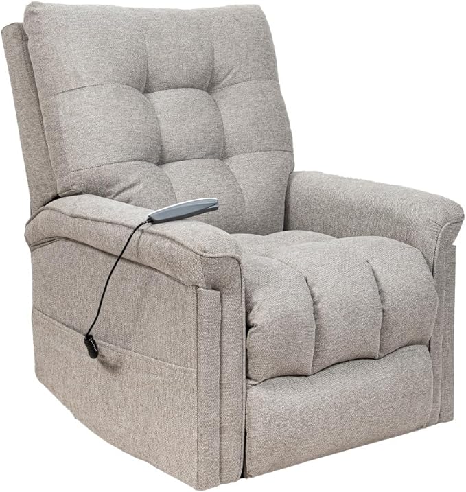 Foto 3 pulgar | Sillón Reclinable Eléctrico con Elevador Cosmobel Acantha Gris