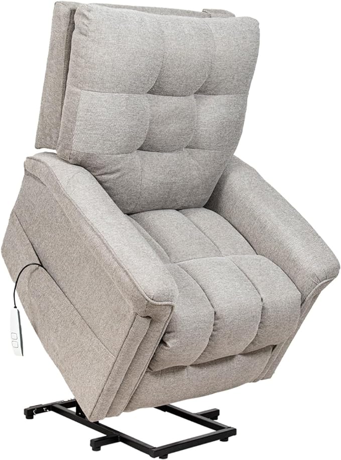 Foto 4 pulgar | Sillón Reclinable Eléctrico con Elevador Cosmobel Acantha Gris