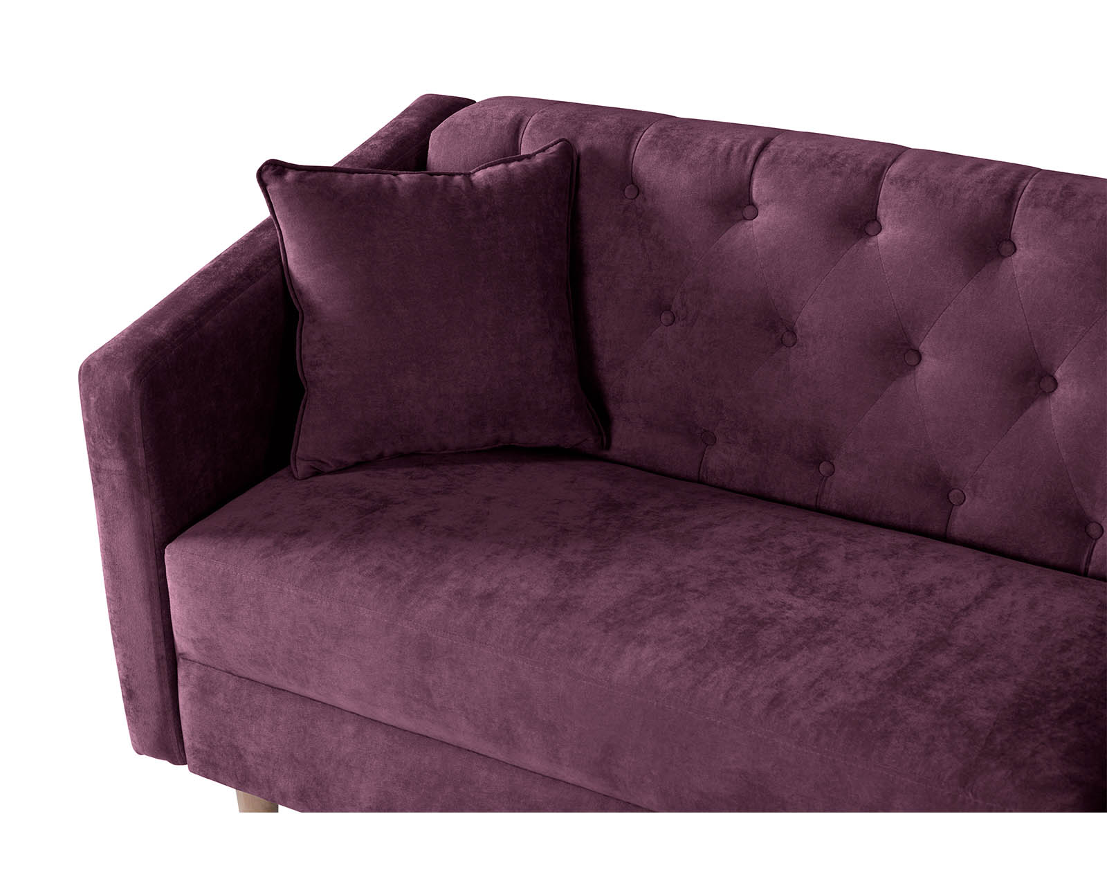 Foto 5 | Sala Esquinera de Velvet Morado Bonsai Makora