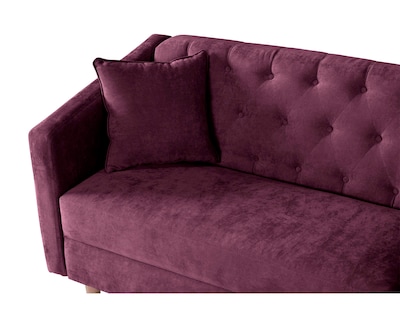 Foto 5 | Sala Esquinera de Velvet Morado Bonsai Makora