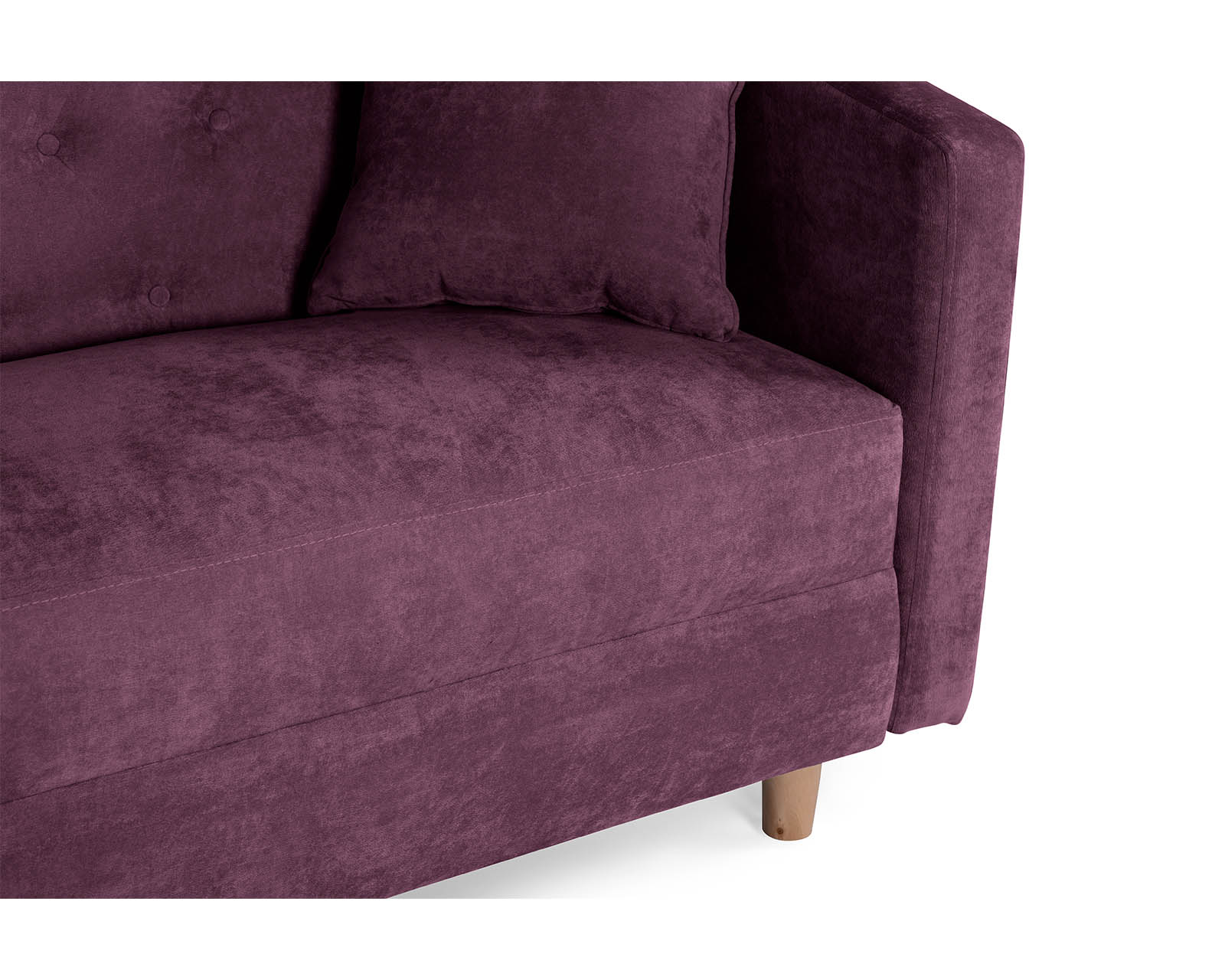 Foto 6 | Sala Esquinera de Velvet Morado Bonsai Makora