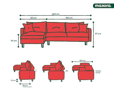 Foto 8 | Sala Modular Makora Aventus Gris