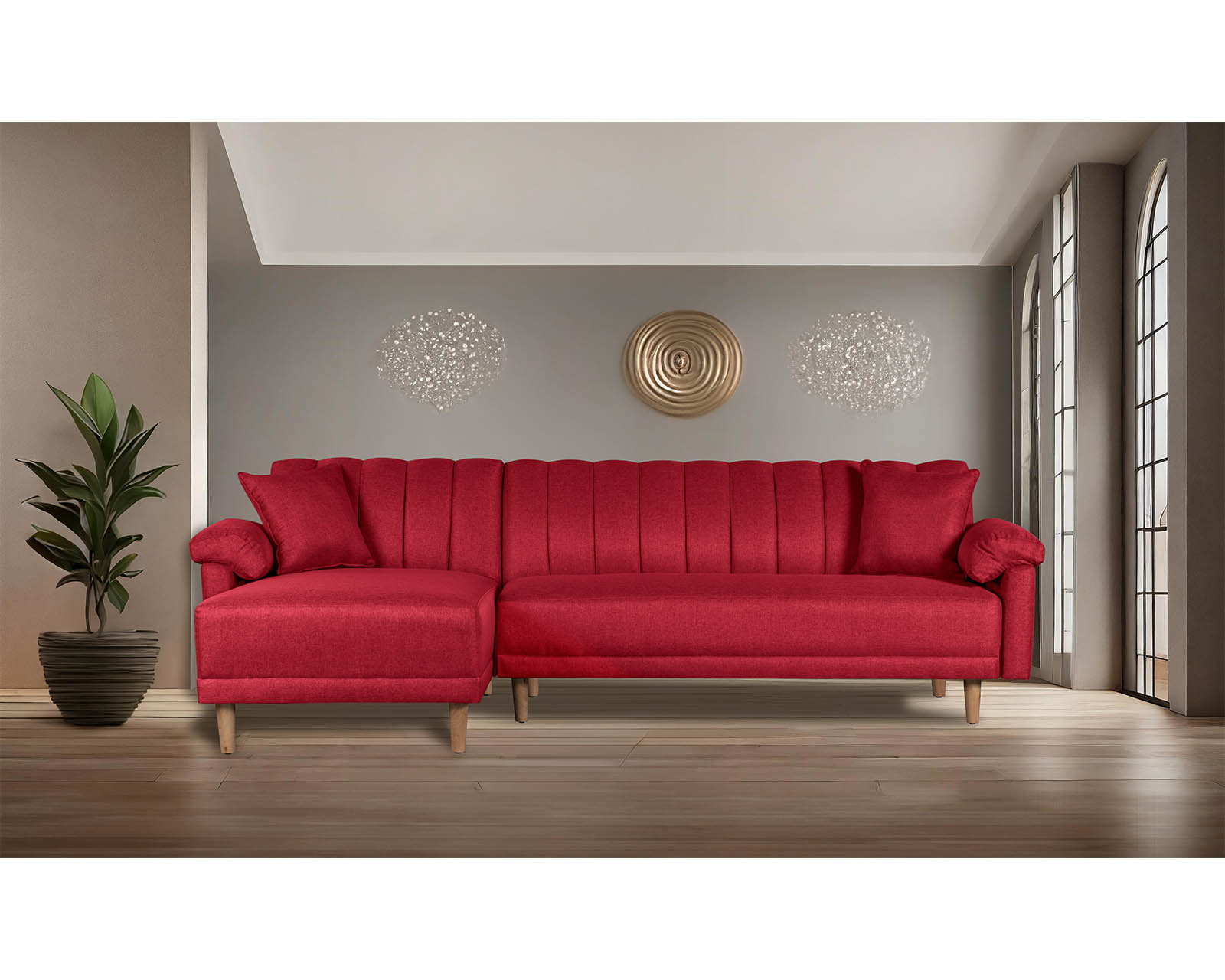 Foto 1 | Sala Modular Makora Sampeiro Con Tecnología Beehive Airflex Foam Reversible Roja
