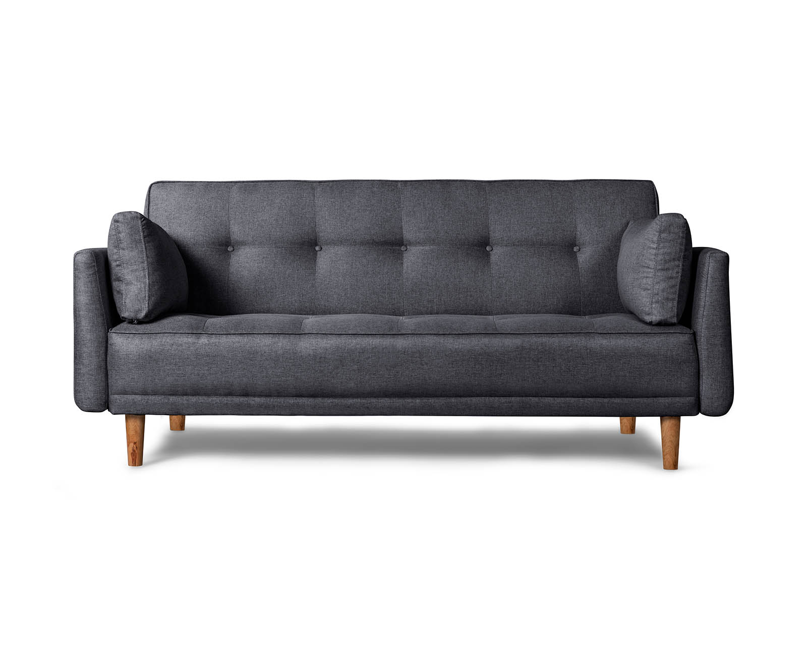 Sofá Cama Makora Lucille con Tecnología Beehive Airflex Foam Gris Oxford