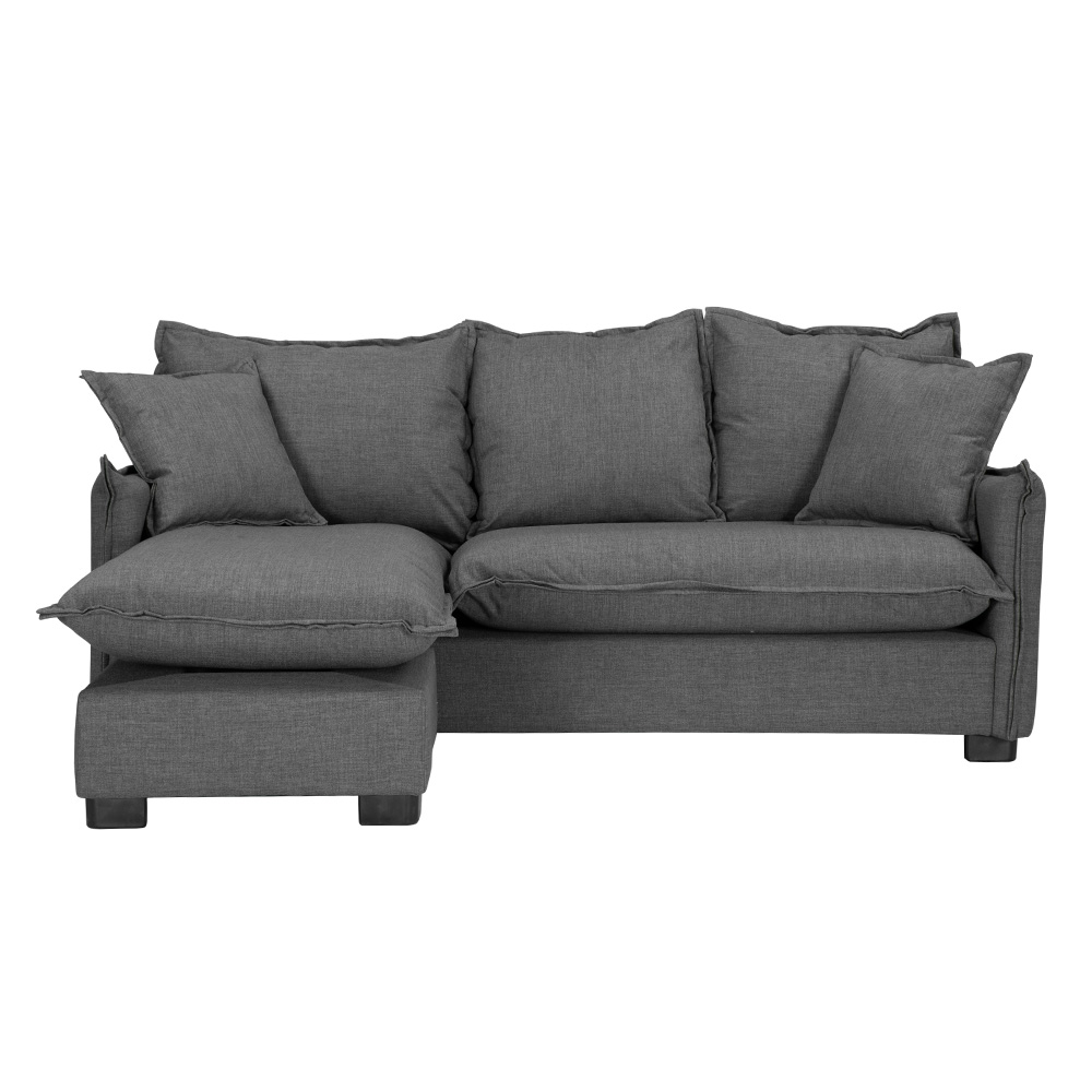 Foto 1 | Sofá Chaise Dicasa Milo Color Gris Oscuro