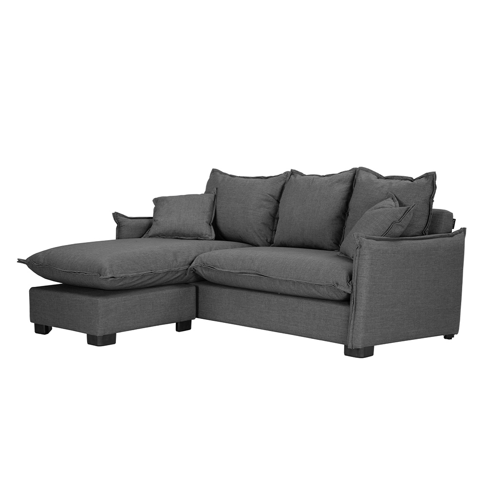 Foto 3 | Sofá Chaise Dicasa Milo Color Gris Oscuro