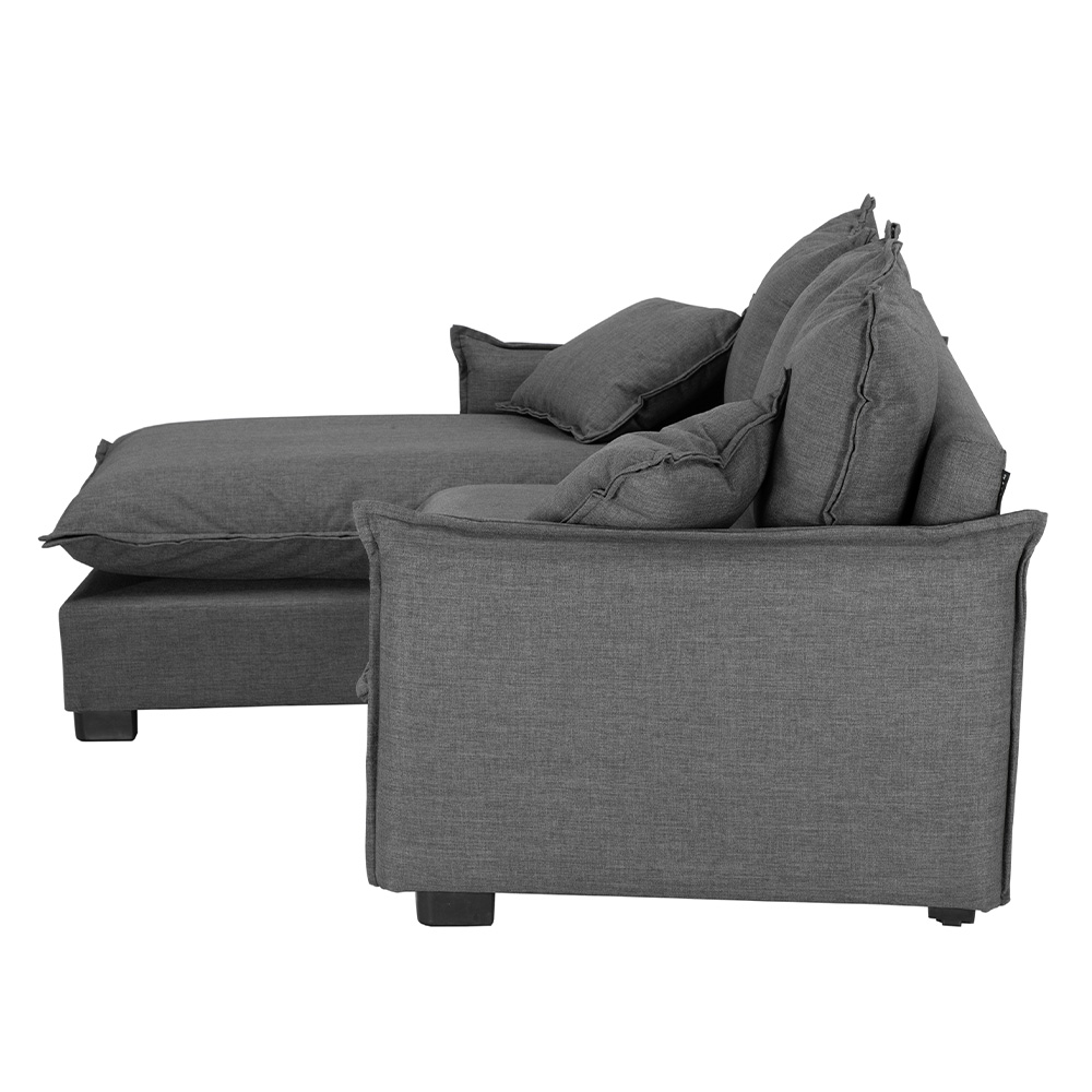 Foto 4 | Sofá Chaise Dicasa Milo Color Gris Oscuro