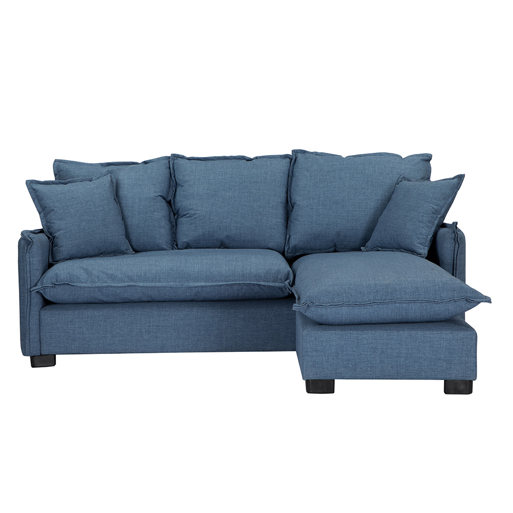 Foto 3 pulgar | Sofá Chaise Dicasa Milo Color Azul