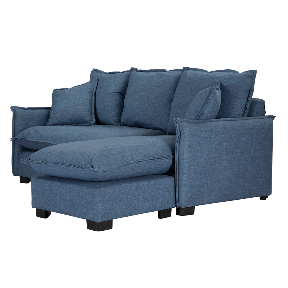 Foto 7 pulgar | Sofá Chaise Dicasa Milo Color Azul