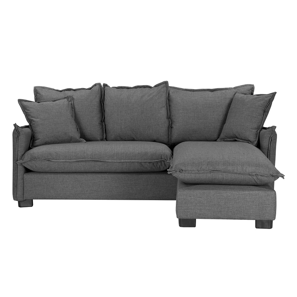 Foto 2 | Sofá Chaise Dicasa Milo Color Gris Oscuro