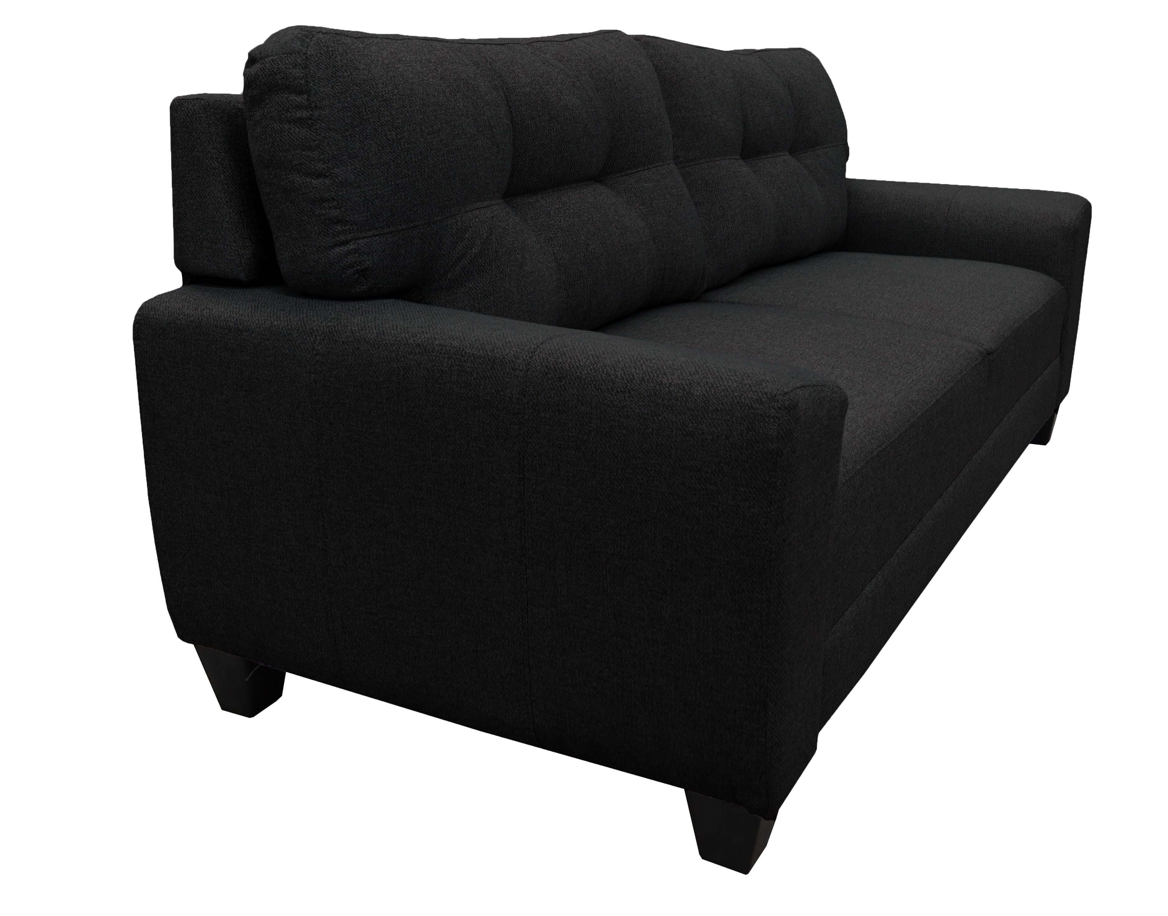 Foto 5 pulgar | Sofa El Bazar Store Sidney Lino Negro 3 Plazas, Modular, Moderno, Sala