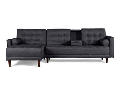 Foto 2 | Sala Modular Bardo Gris Oxford Makora Beehive Memory Foam De Lino Con Portavasos