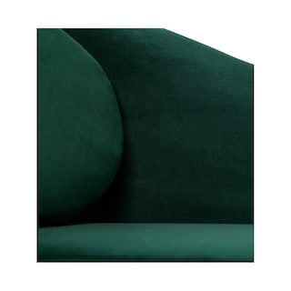 Foto 6 | Sofá De 3 Plazas Tapizado En Terciopelo Verde. Estructura De Madera Sólida Y Patas De Metal