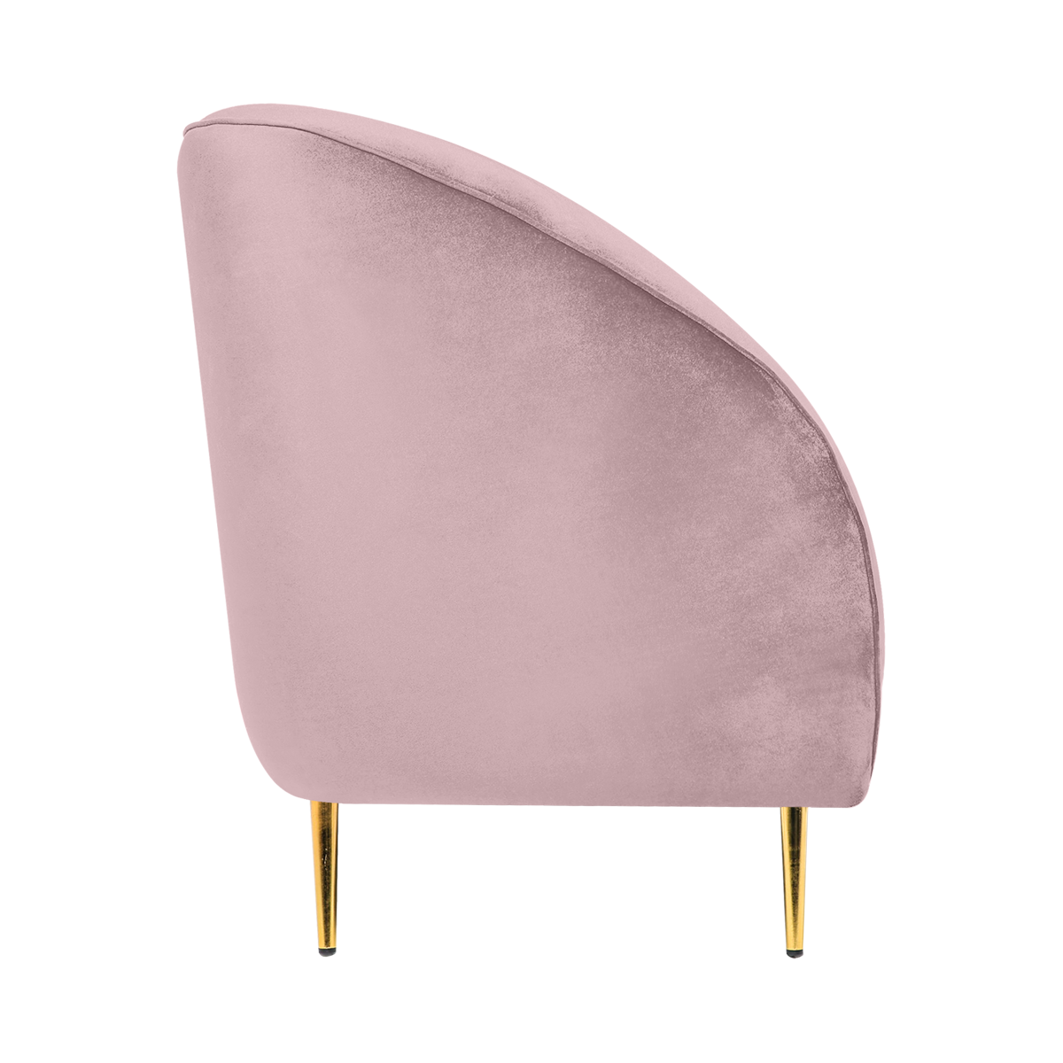 Foto 5 pulgar | Sofá De 3 Plazas Tapizado En Terciopelo Rosa. Estructura De Madera Sólida Y Patas De Metal