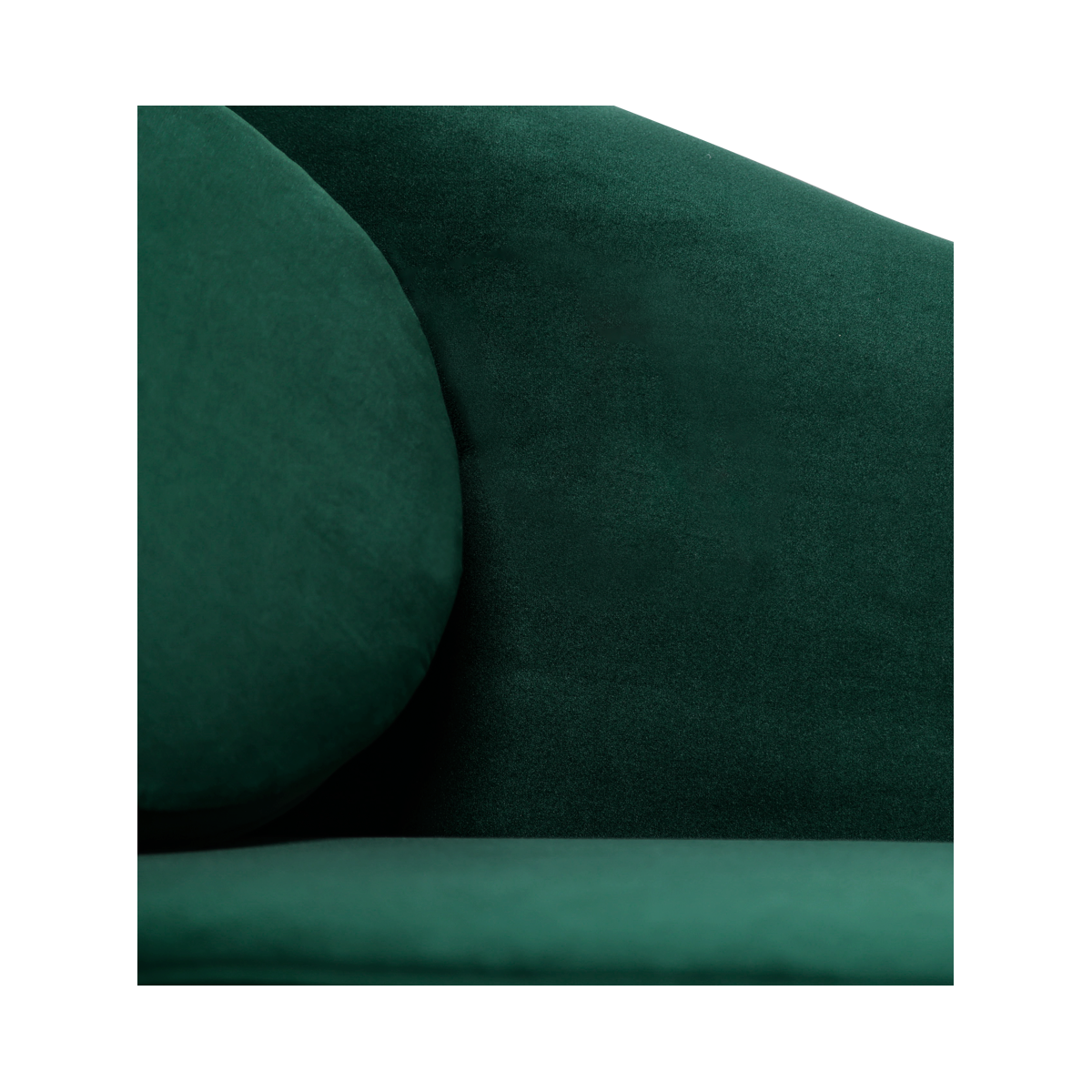 Foto 5 | Sofá De 2 Plazas Tapizado En Terciopelo Verde. Estructura De Madera Sólida Y Patas De Metal