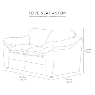 Foto 7 | Love Seat Aston Crema