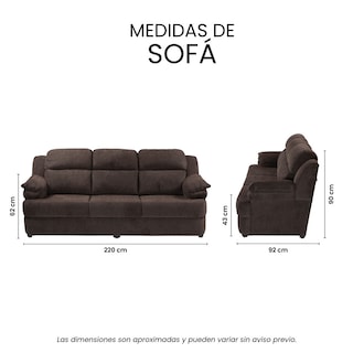 Foto 7 | Sofá Trinity Kendra Color Chocolate 3 Plazas